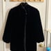STYLE VI LTD Vintage Black Faux Fur Coat With Brown Contrast Collar Women’s M/L