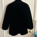 STYLE VI LTD Vintage Black Faux Fur Coat With Brown Contrast Collar Women’s M/L
