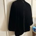 STYLE VI LTD Vintage Black Faux Fur Coat With Brown Contrast Collar Women’s M/L