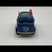 1969 Hot Wheels Redline Volkswagen Beach Bomb HK Blue With Boards Flower Decals