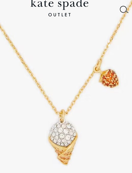 Kate Spade What A Snack Ice Cream Pendant