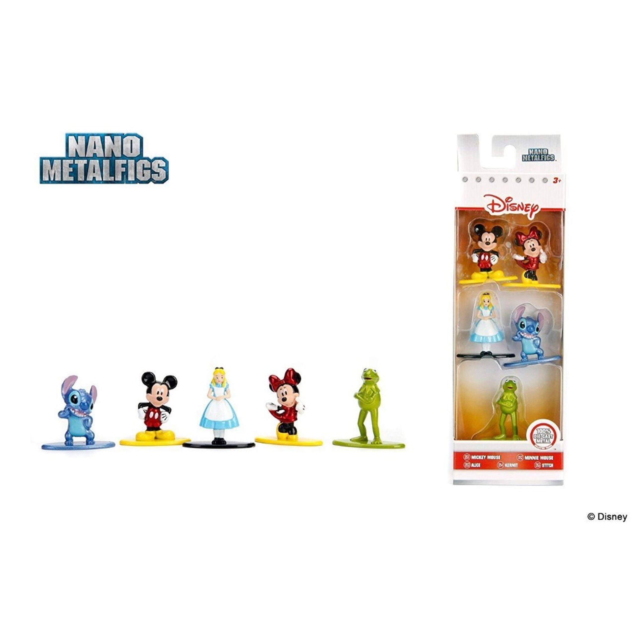 Disney Nano Metalfigs Mini Diecast Metal Figure Toy Set 5 Pack