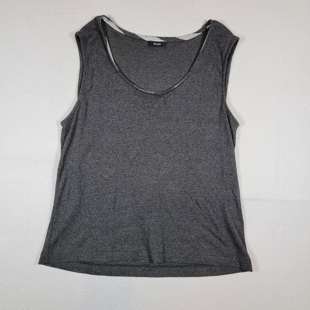 RIANI Women's Tank Top Sz 8 US 12 GB Gray Viscose Blend