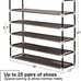 25 Pairs SHOE Organizer Shoe Rack 38 Lx12 Wx35 H