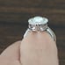 NEW Swarovski Touchstone Crystal Spotlight Faux Diamond Round Ring Size 8.5