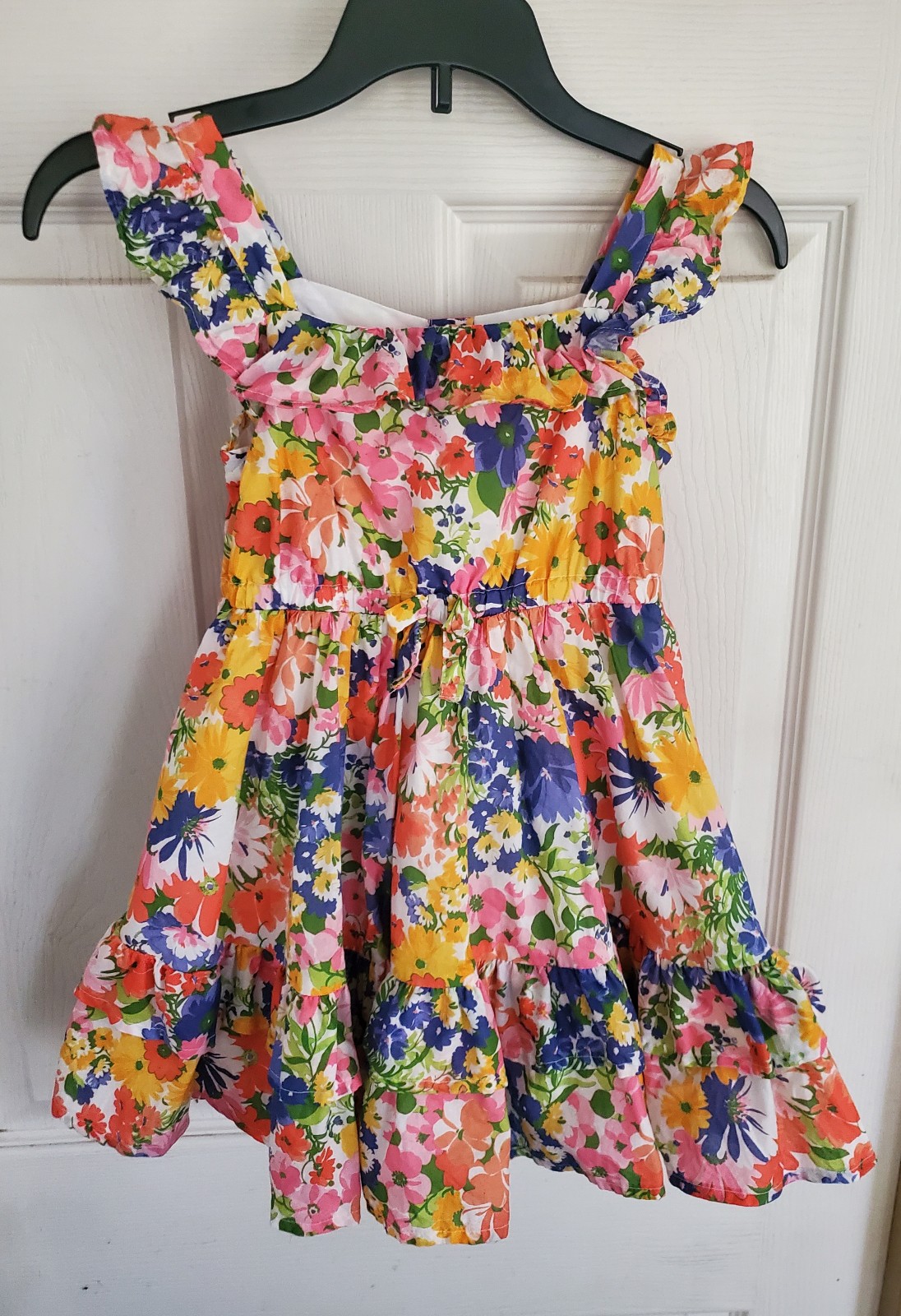 Janie and Jack all over floral print girls dress, size 4