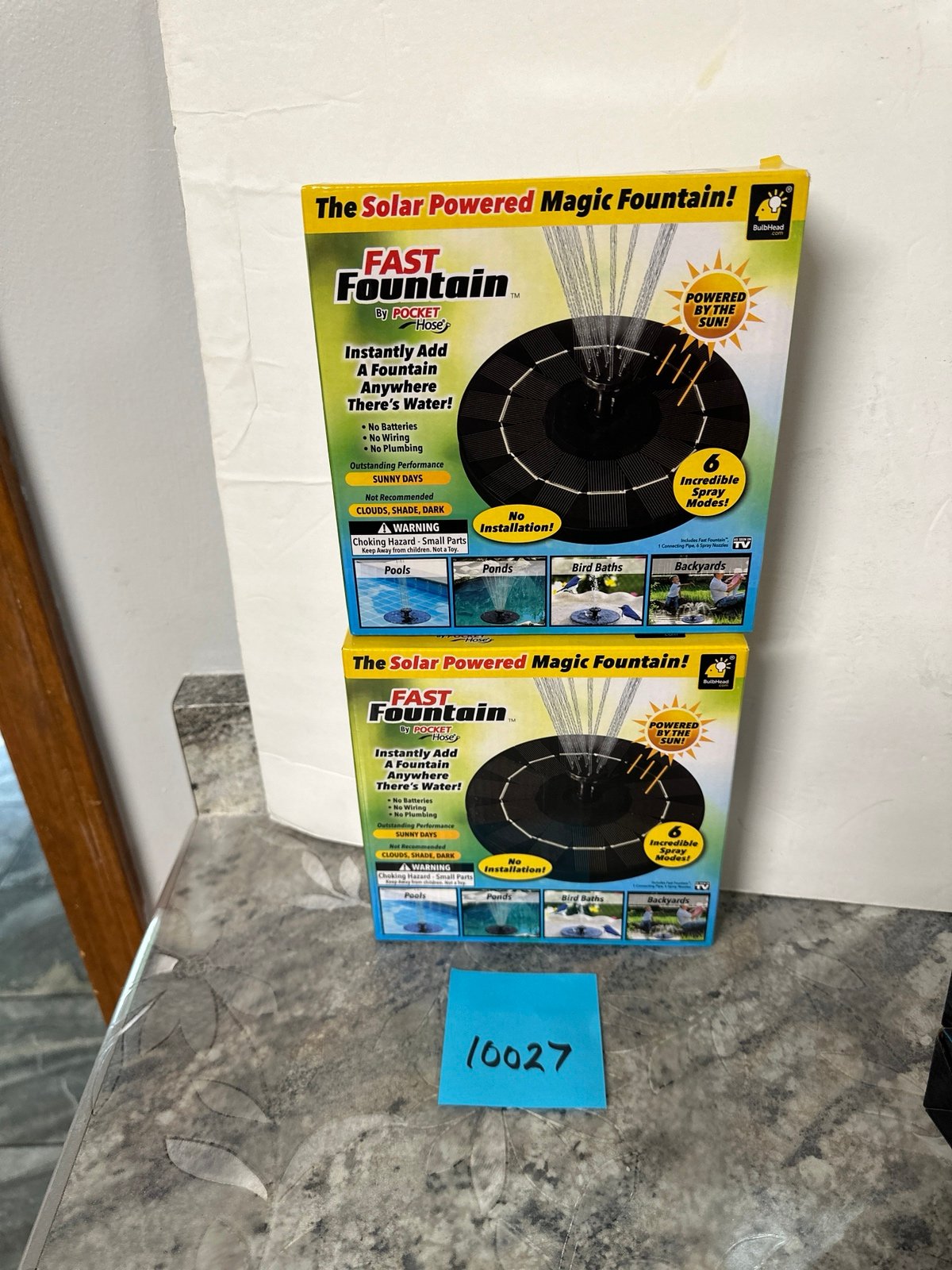 Lot of 2The solar power magic fast fountain for fountains ponds pools birdbaths