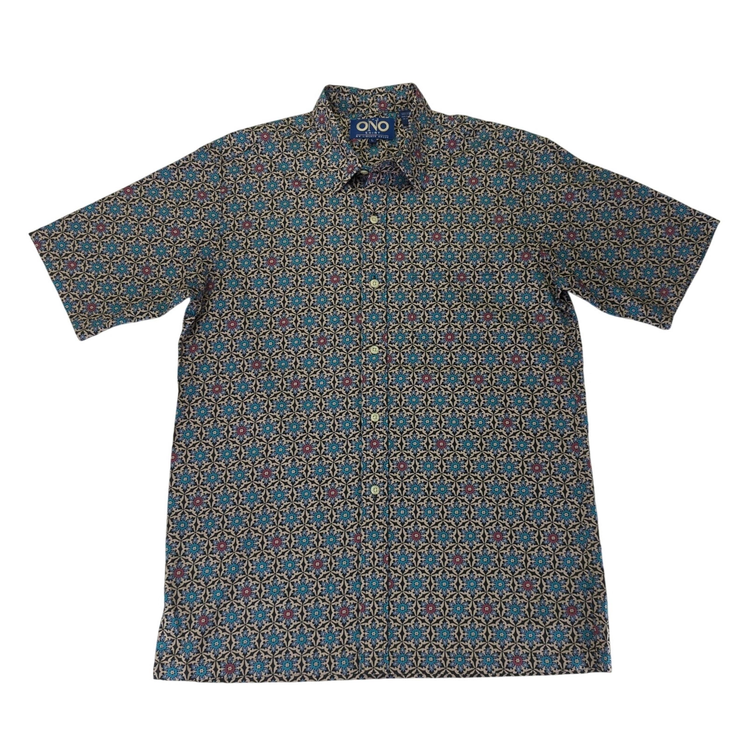 The Ono Shirt by Liberty House Short Sleeve Button-down Shirt Floral Men's Large