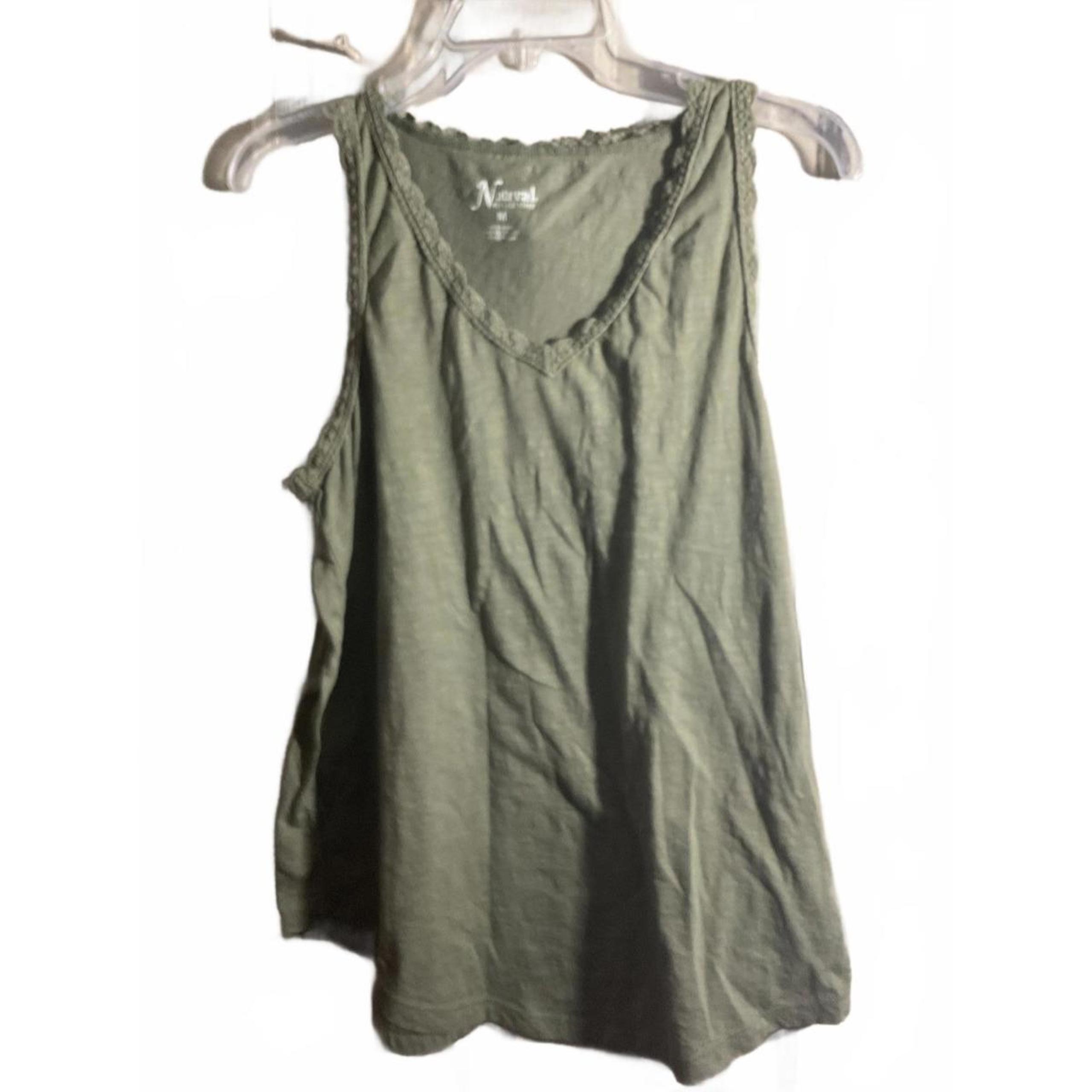 Natural Reflections Women's Olive Green Tank Top - Size M
