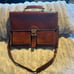 Floto leather laptop bag with dust cover