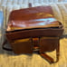 Floto leather laptop bag with dust cover