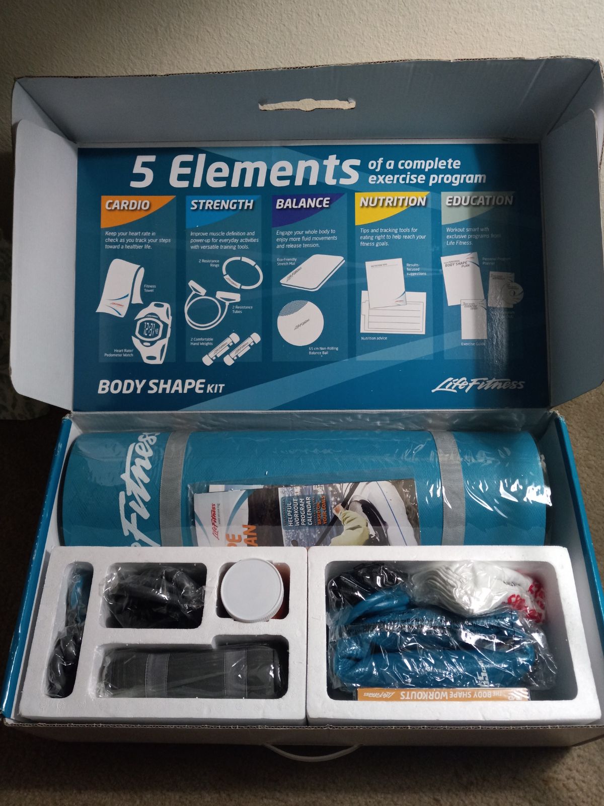 Life fitness body shape kit