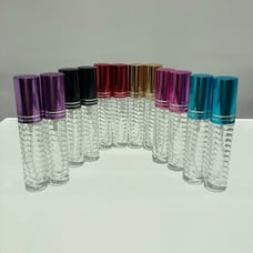 12pcs 5ml Portable Glass Refillable Perfume Atomizer Pump Spray Empty Bottle