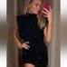 NWT Zara Woman Bloggers Fav SEQUIN VELVET DRESS ZW COLLECTION Size S Small