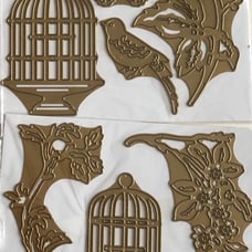 Anna Griffin Birds, Cages and Branch Embellishments Cut and Emboss Dies