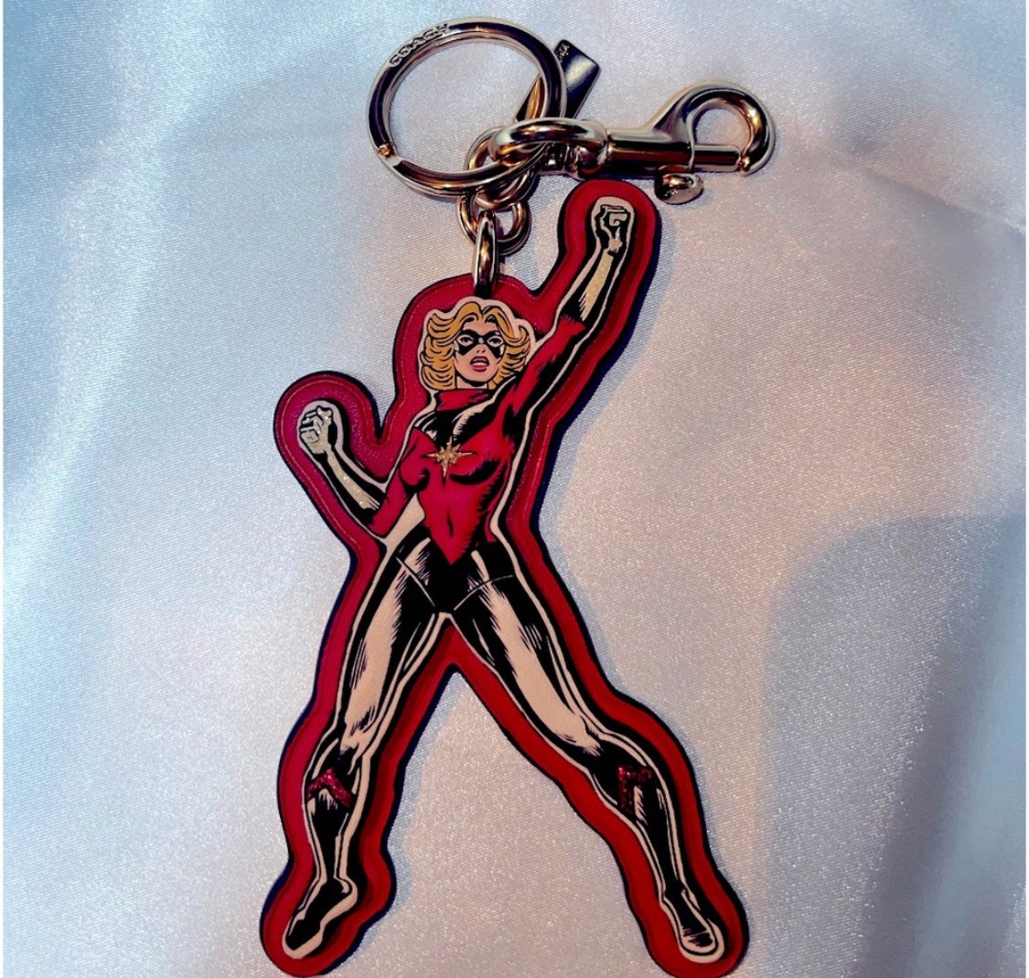 NEw Coach Captain Marvel bag Charm