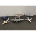 Vintage Die Cast Lot Lockheed P-38 Boeing 737 707 Airplane Aero Classics Schabak
