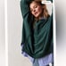 NWT We the Free Camden Distressed Spruced Up Sweatshirt Size XS Green