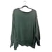 NWT We the Free Camden Distressed Spruced Up Sweatshirt Size XS Green