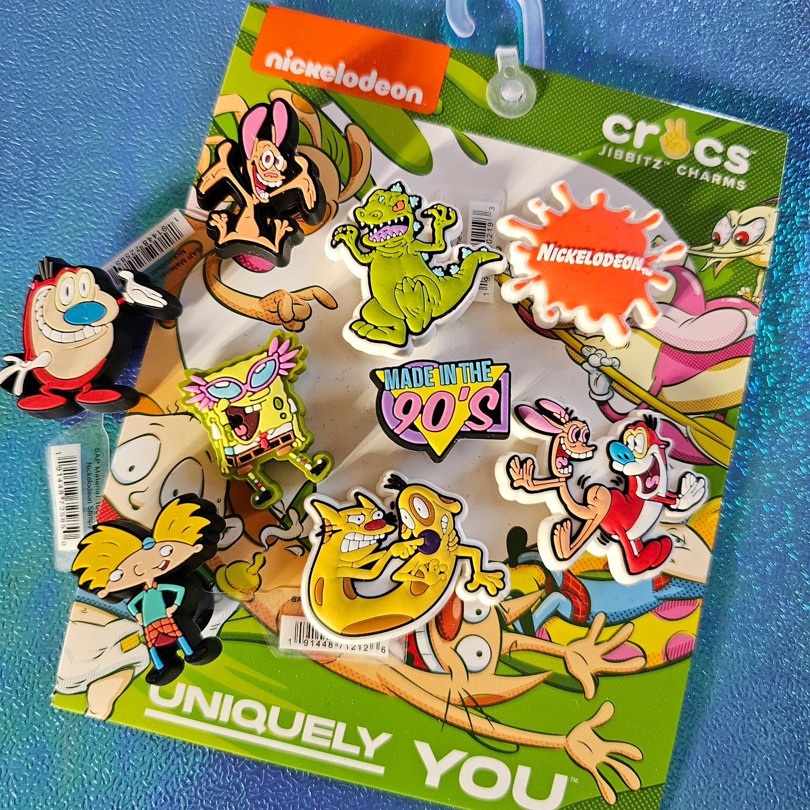 90s Cartoons Jibbitsz for Crocz New in Package Authentic Set of 9