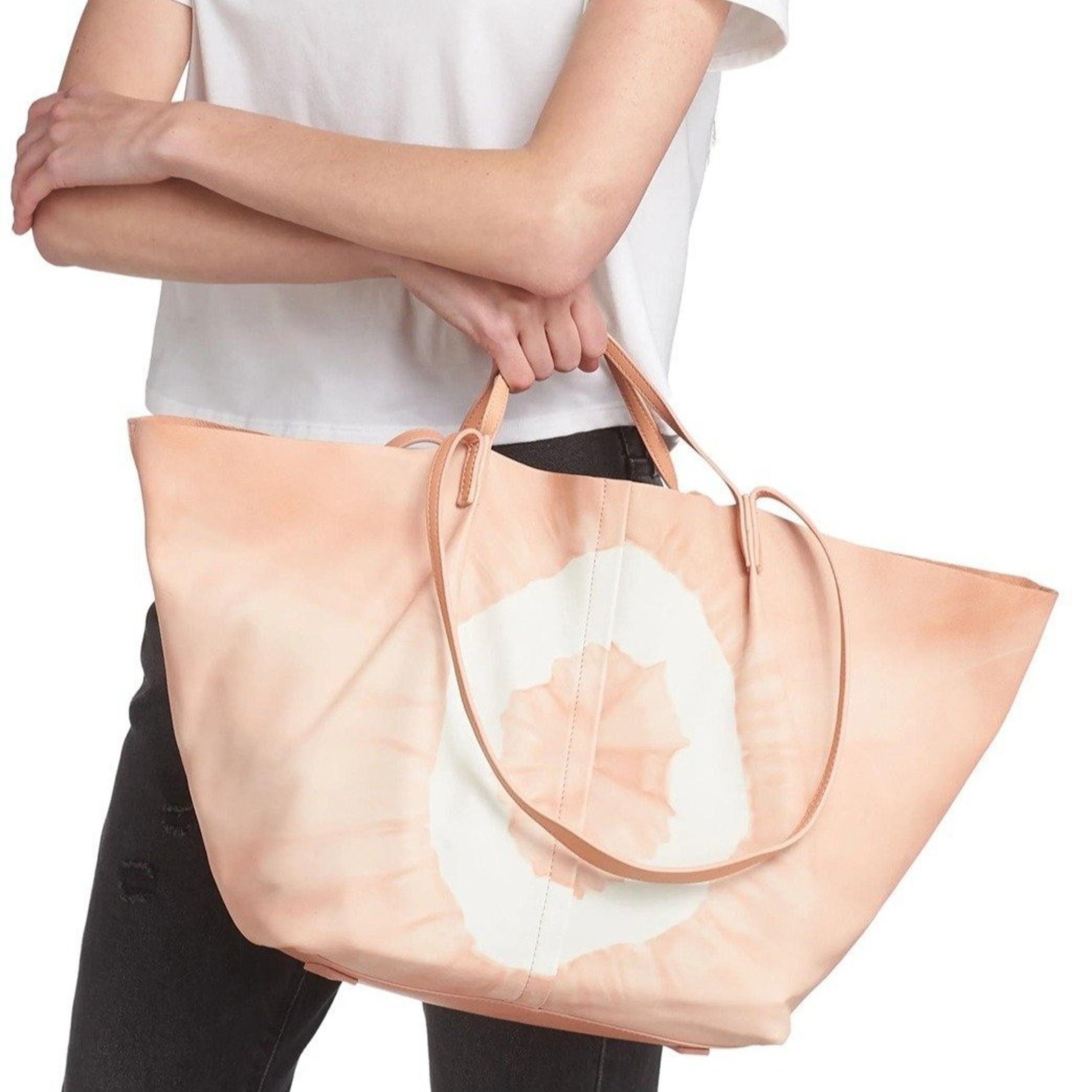 All Saints - Hannah Tie Dye Leather Tote Bag + detachable zip pouch