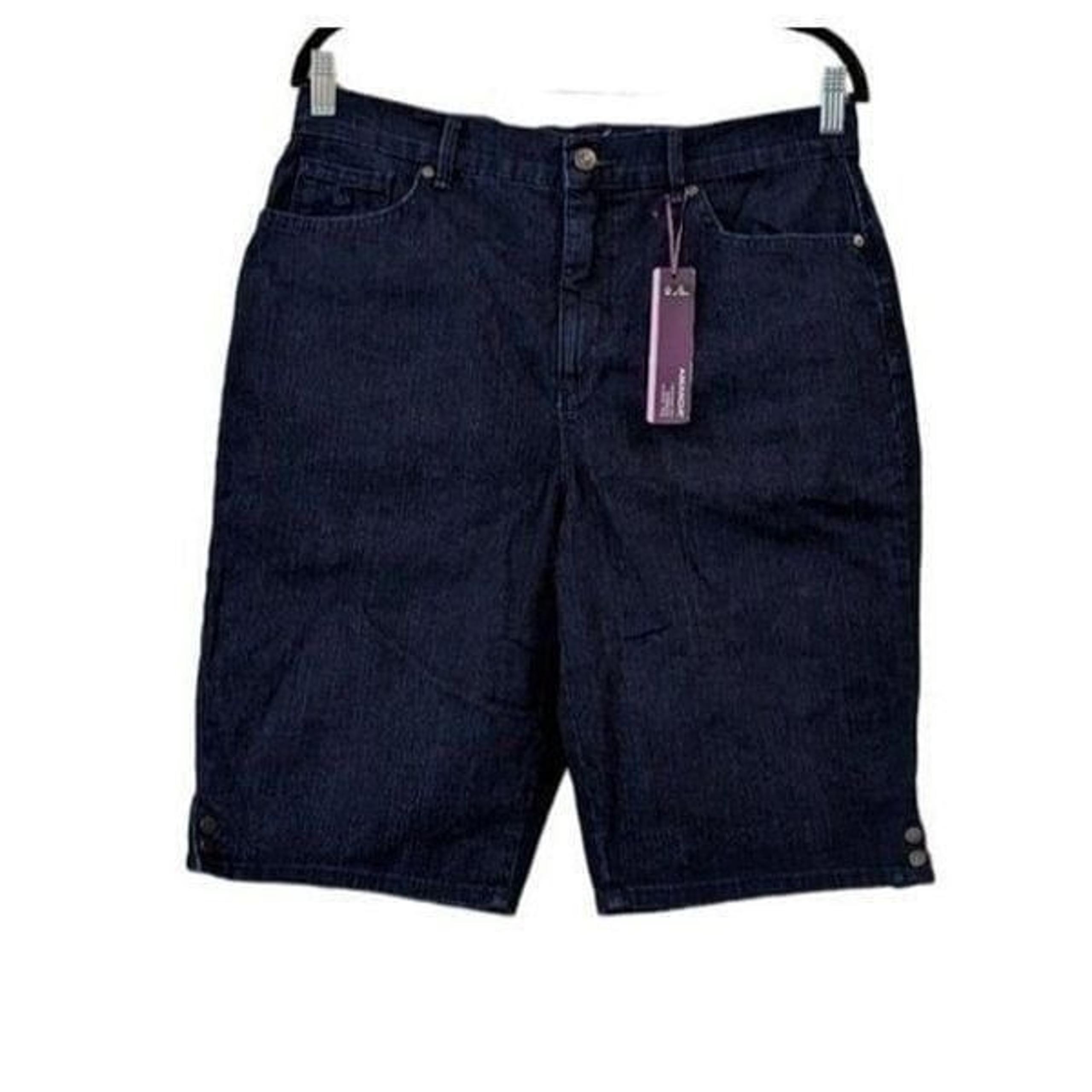 Gloria Vanderbilt Amanda Womens Size 10 Blue Heritage Fit Denim Bermuda Shorts