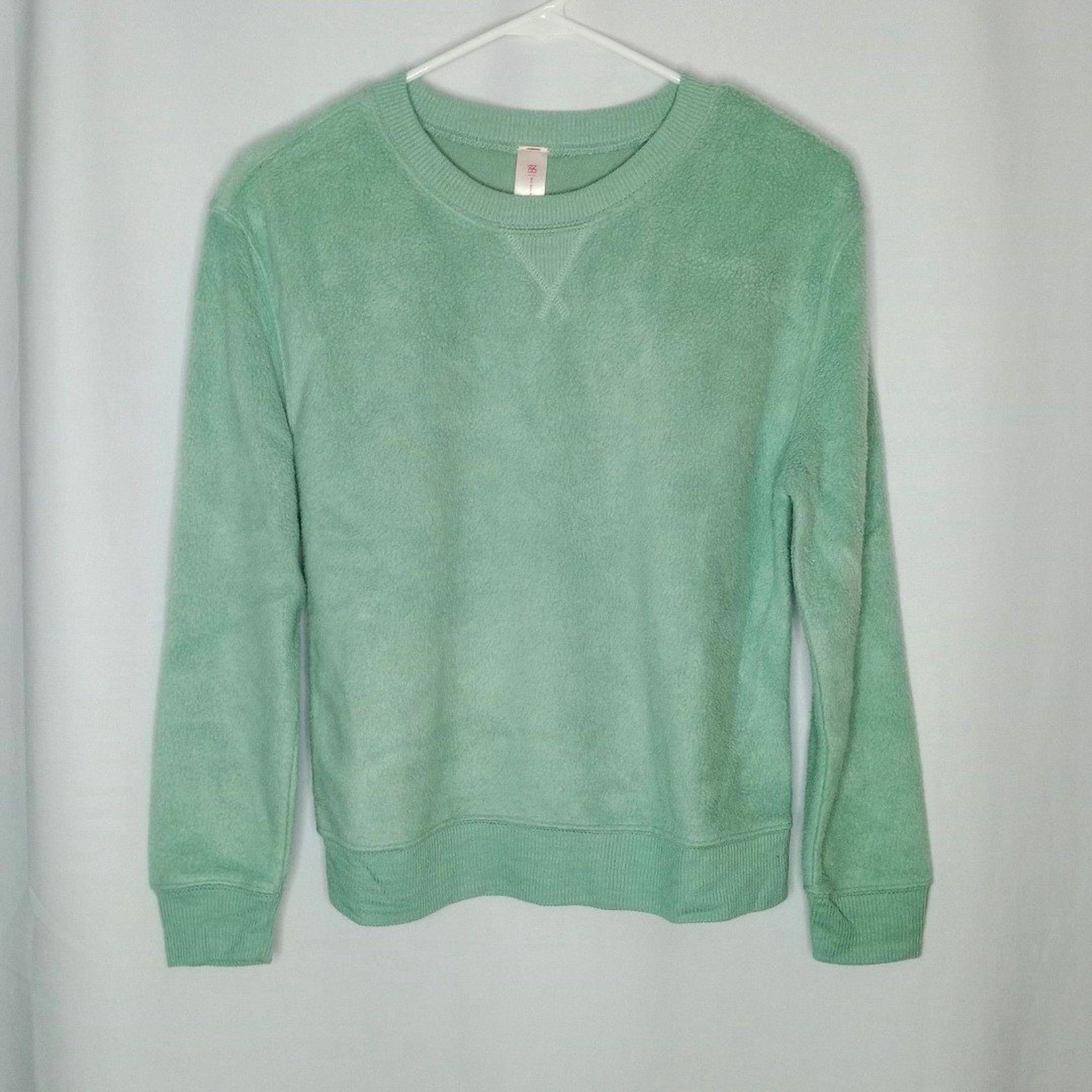 No Boundaries NOBO Sweatshirt Fleece Women's Juniors Crewneck Rayon Blend XS