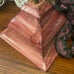 Mackenzie Childs Unique ceramic hanging pendant lamp light pink rose black