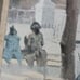 1916 Hand-colored Lithograph Causeria Francois Flameng Imprimtezie Goupil Laria