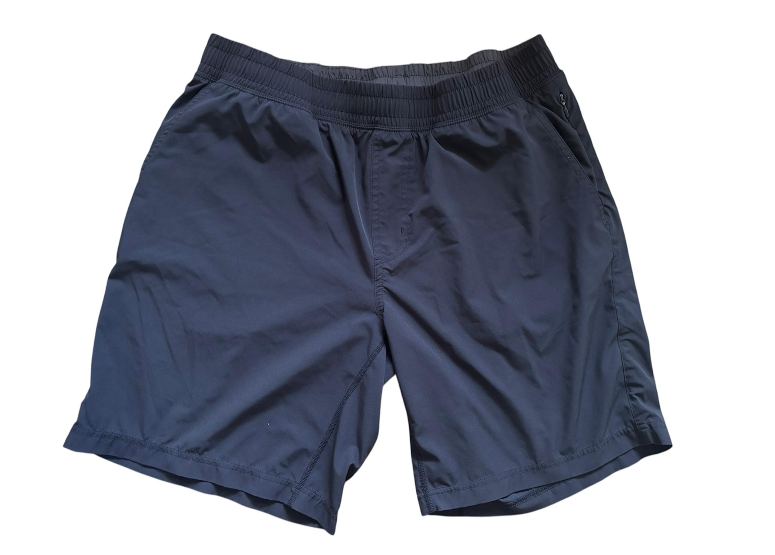 RHONE Mens Athletic Black  Shorts 9" lined Performance Training sz L Drawstring