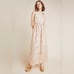Gal Meets Glam for Anthropologie Makenna Floral Maxi Dress Peach/Pink Sz 16