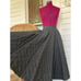 Vintage 1950s Marden Classics Black Quilted Circle Skirt Size S Rockabilly