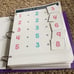 Handmade laminated math busy binder