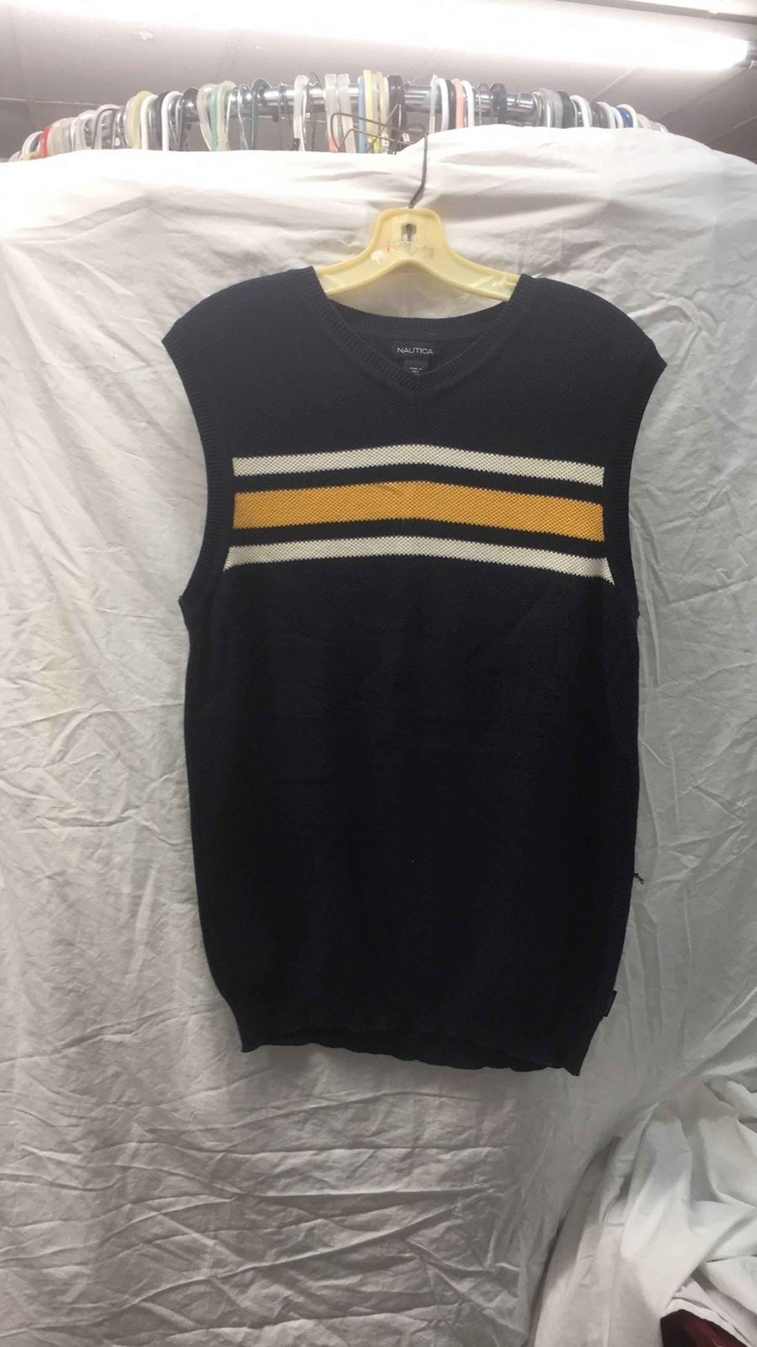 Nautica sweater vest men sz L