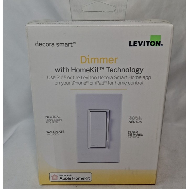 Leviton DIMMER with HomeKit Technology -White-Works Apple Homekit R02-DH6HD-2RW