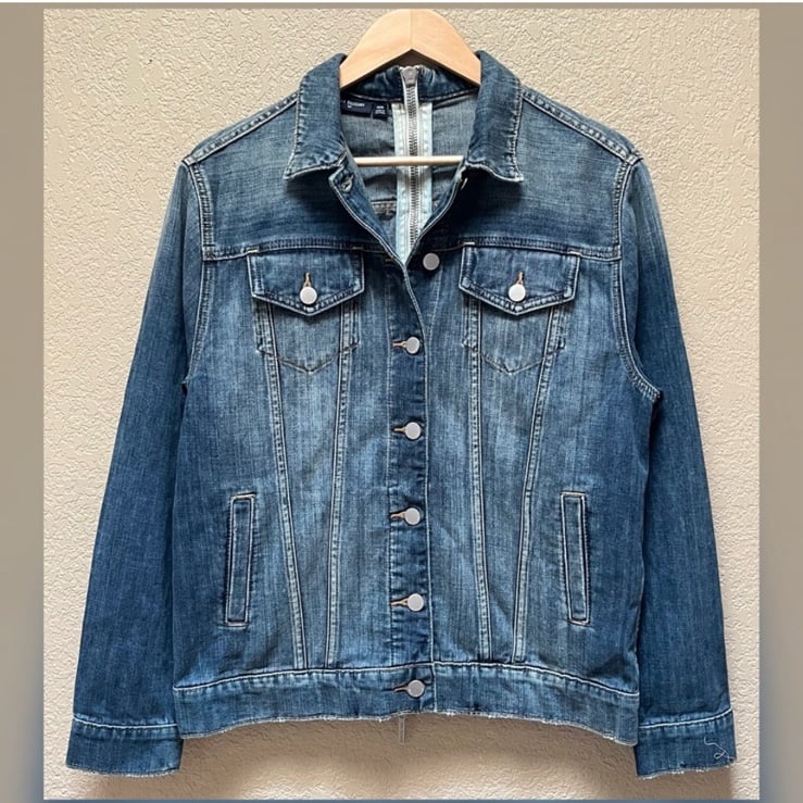 True Religion Denim Trucker Jacket with Zipper Desing Men’s Size M