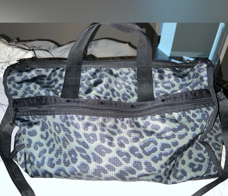 LeSportsac Green Weekender Travel Bag