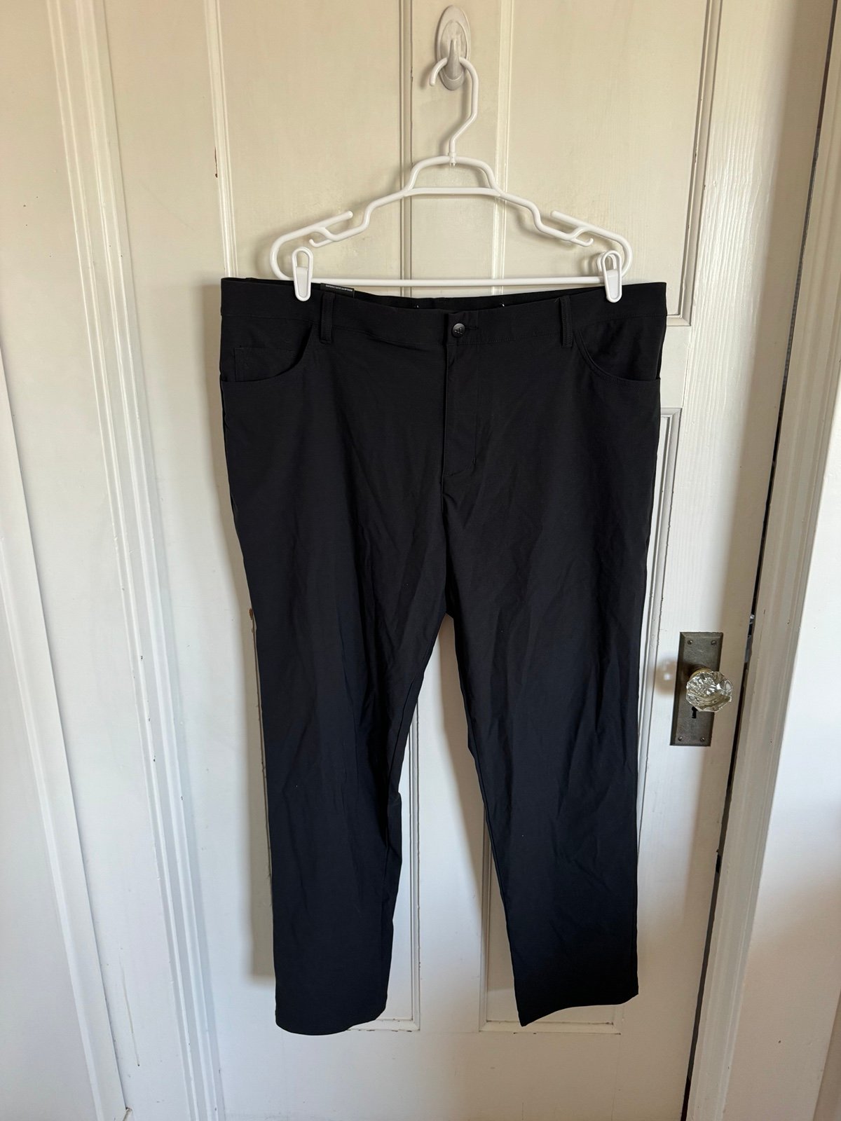 NWT Adidas Golf tapered black pants size 40x32.