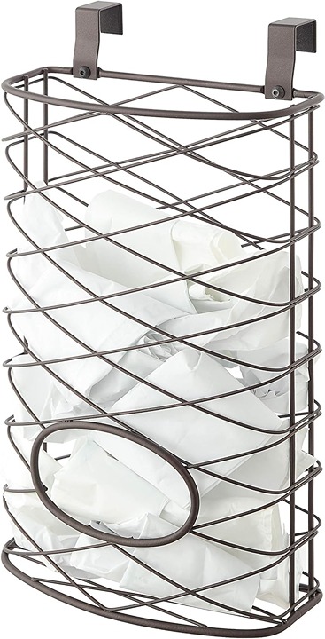 Over Cabinet Kitchen Storage Organizer Holder or Basket - Hang over Cabinet