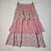 House of Harlow Pink Floral Smocked Crop Top Tiered Maxi Skirt Set Size Small