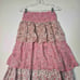 House of Harlow Pink Floral Smocked Crop Top Tiered Maxi Skirt Set Size Small