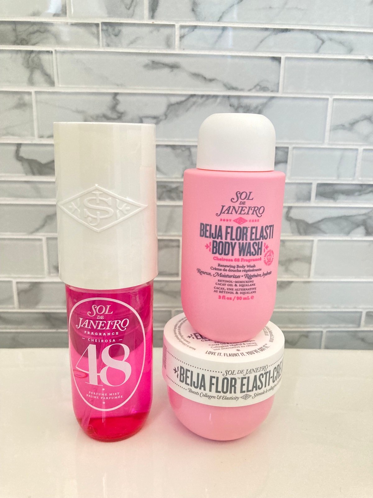 Sol de Janeiro 48 Perfume Mist, Beija Flor Body Wash, Body Cream