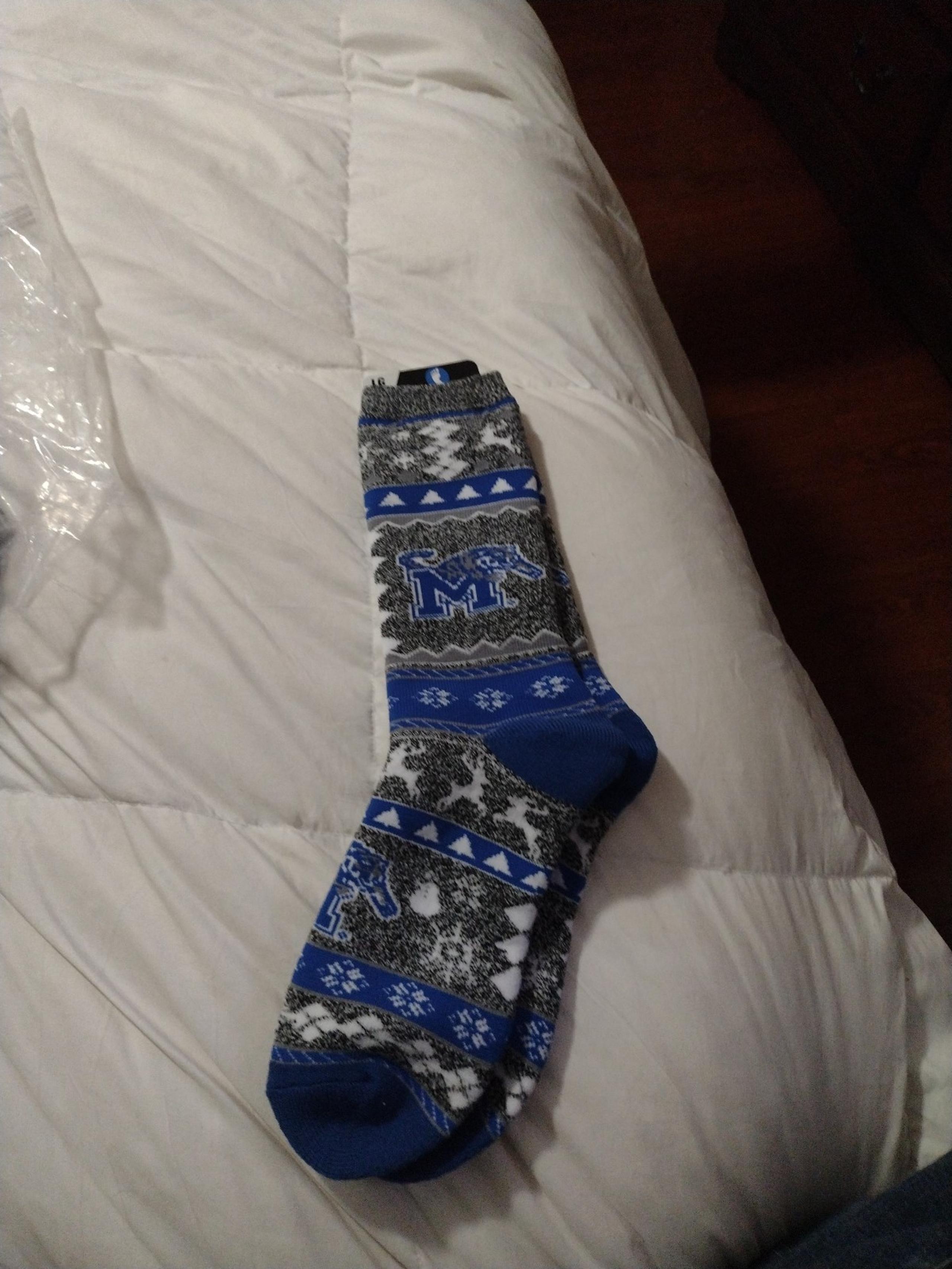Men's Memphis tiger socks xmas