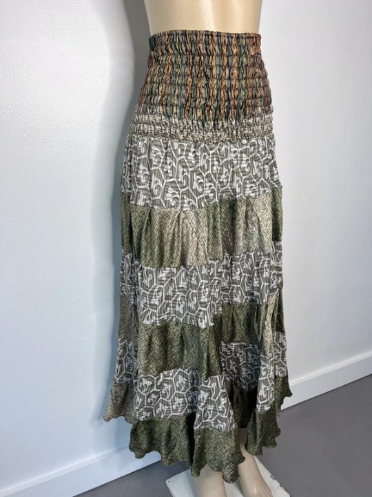 Silk Multicolored Skirt/Dress