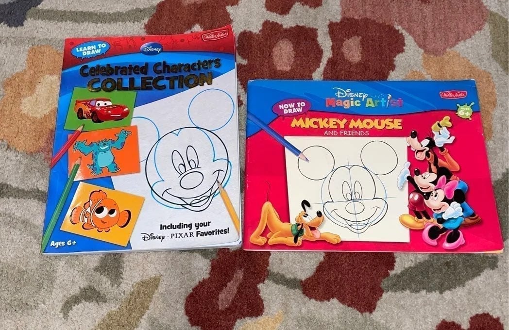 2 Learn to Draw Disney Characters Books