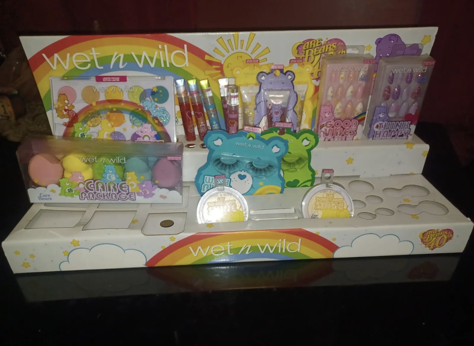 Limited Edition Care Bears Wet n Wild Makeup lot and display