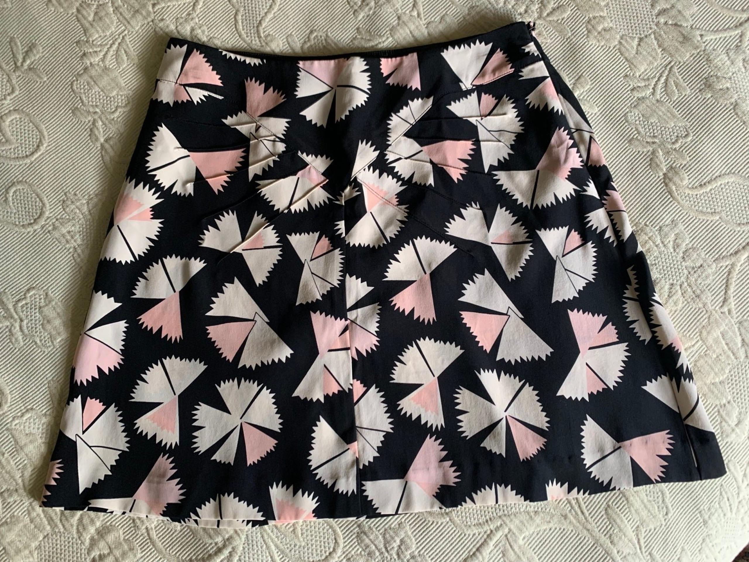 Marc Jacobs silk pinwheel mini skirt sz 0
