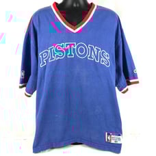 VINTAGE 90s Champion DETROIT PISTONS SWEATSHIRT NBA basketball XXL Made in USA