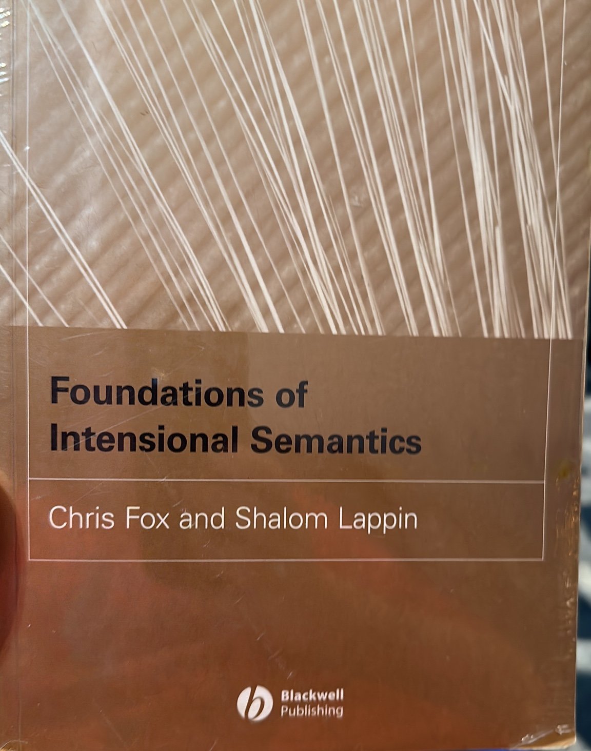 Foundations of intentional semantics, Chris Sparks & Shalom Lappin
