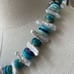 Chico’s Turquoise Mother of Pearl Gold Necklace MSRP79.50 23.5”